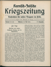 Karnisch-Julische Kriegszeitung