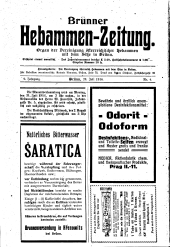 Brünner Hebammen-Zeitung