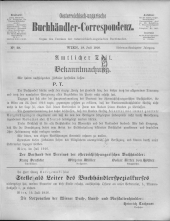 Oesterreichische Buchhändler-Correspondenz