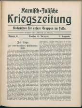 Karnisch-Julische Kriegszeitung