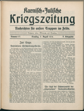 Karnisch-Julische Kriegszeitung