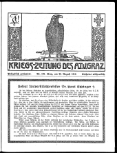 Kriegszeitung des A.T.V. Graz