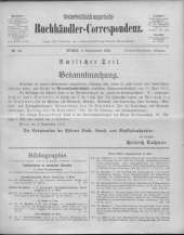 Oesterreichische Buchhändler-Correspondenz