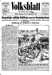 Volksblatt für Stadt und Land