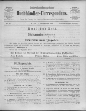 Oesterreichische Buchhändler-Correspondenz