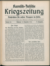 Karnisch-Julische Kriegszeitung