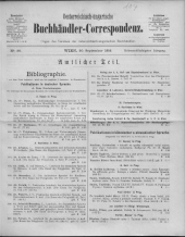 Oesterreichische Buchhändler-Correspondenz