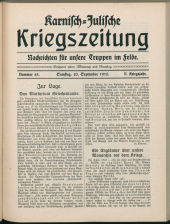 Karnisch-Julische Kriegszeitung