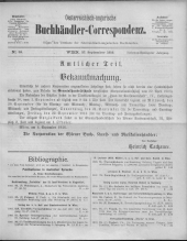 Oesterreichische Buchhändler-Correspondenz