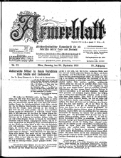 Armeeblatt: militär-wiss. Wochens. ...unserer Land- u. Seemacht