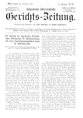 Allgemeine Österreichische Gerichtszeitung