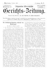 Allgemeine Österreichische Gerichtszeitung