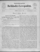 Oesterreichische Buchhändler-Correspondenz