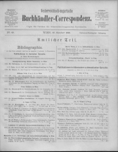 Oesterreichische Buchhändler-Correspondenz