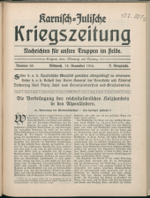 Karnisch-Julische Kriegszeitung