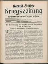 Karnisch-Julische Kriegszeitung