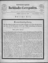 Oesterreichische Buchhändler-Correspondenz