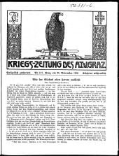 Kriegszeitung des A.T.V. Graz