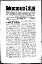 Kriegssammler-Zeitung