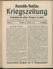 Karnisch-Julische Kriegszeitung