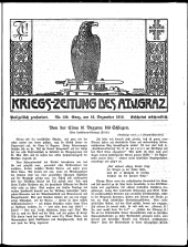 Kriegszeitung des A.T.V. Graz