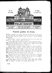 Streffleurovy vojenské listy: Plní noviny
