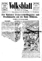 Volksblatt für Stadt und Land