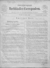 Oesterreichische Buchhändler-Correspondenz