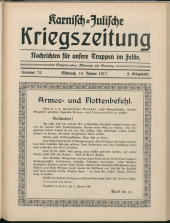 Karnisch-Julische Kriegszeitung