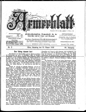 Armeeblatt: militär-wiss. Wochens. ...unserer Land- u. Seemacht