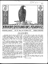 Kriegszeitung des A.T.V. Graz