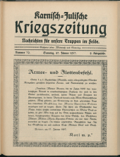 Karnisch-Julische Kriegszeitung