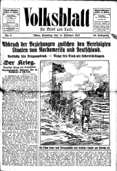 Volksblatt für Stadt und Land