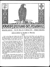 Kriegszeitung des A.T.V. Graz