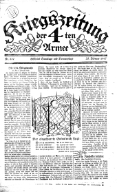 Kriegszeitung der 4. Armee