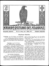 Kriegszeitung des A.T.V. Graz