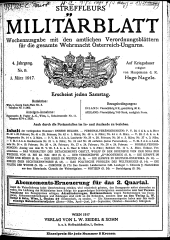 Streffleur's Militärblatt