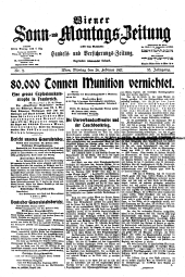 Wiener Sonn- und Montags-Zeitung