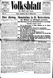 Volksblatt für Stadt und Land