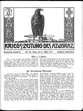 Kriegszeitung des A.T.V. Graz