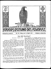 Kriegszeitung des A.T.V. Graz