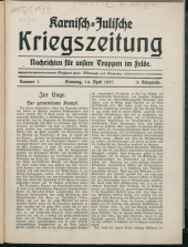 Karnisch-Julische Kriegszeitung