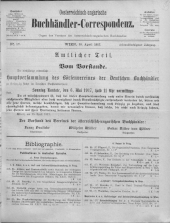 Oesterreichische Buchhändler-Correspondenz