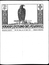 Kriegszeitung des A.T.V. Graz