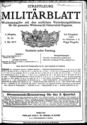 Streffleur's Militärblatt