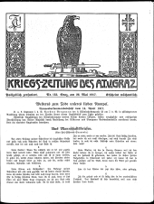 Kriegszeitung des A.T.V. Graz