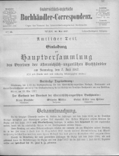 Oesterreichische Buchhändler-Correspondenz