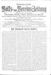 Niederösterreichsiche Volks- und Vereinszeitung