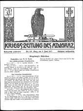 Kriegszeitung des A.T.V. Graz