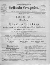 Oesterreichische Buchhändler-Correspondenz